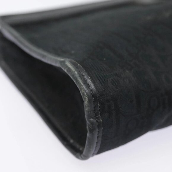 Christian Dior Trotter Canvas Clutch Bag Black Silver - Picture 14 of 16